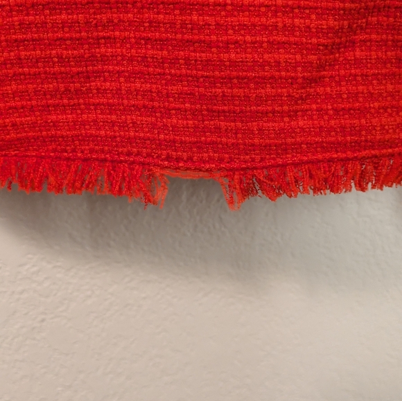 Banana Republic Bold Red Frayed Edge Blazer - Picture 5 of 5